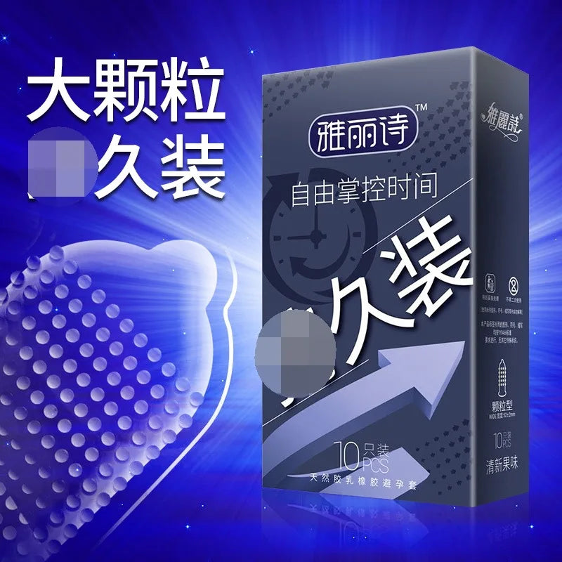 0.01 Ultra Thin Condom Sex Toy For Men Adult G-spot Thread Cock Condoms Lasting Male Penis Sleeves High Sensitive Sex Products - Seprincess