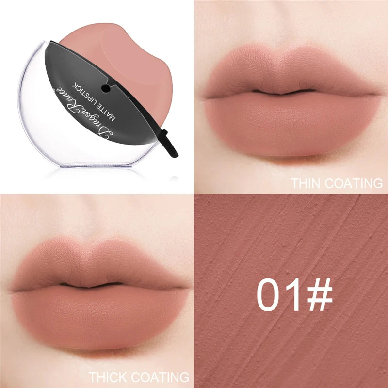 New Squeeze Into Lazy Lipstick Lip-shaped Lipstick Moisturizing Matte Lip Makeup Tint Waterproof Nonstick Cup Lipgloss Korean - Seprincess