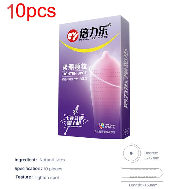 G-spot Condom Adult Sex Toy 520 Particles Rubber Penis For Sleeves Stimulation Erotic Safety Condom Male Intimate Goods Sex Shop - Seprincess