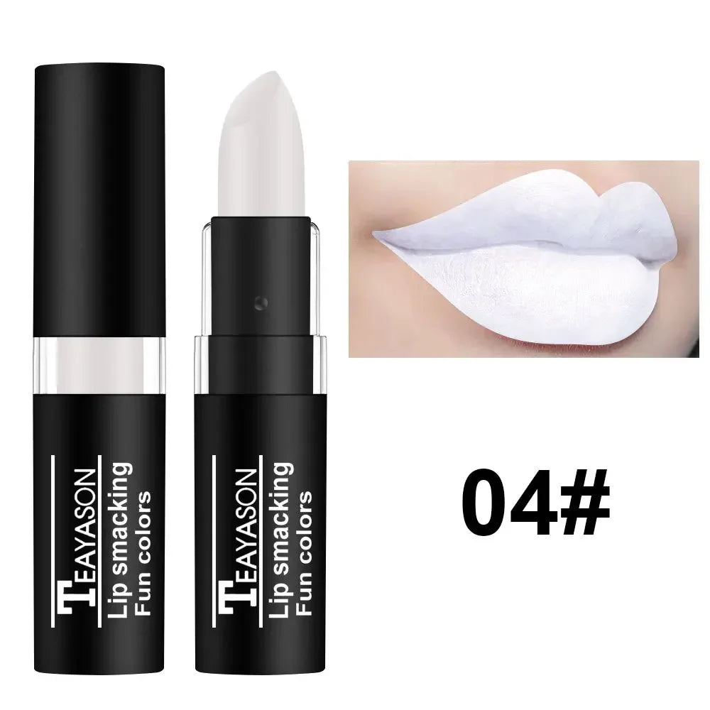 Waterproof Velvet Matte Lipstick Lasting Black White Purple Pigment Lipstick Christmas Halloween Vampire Red Party Lip Cosmetics - Seprincess