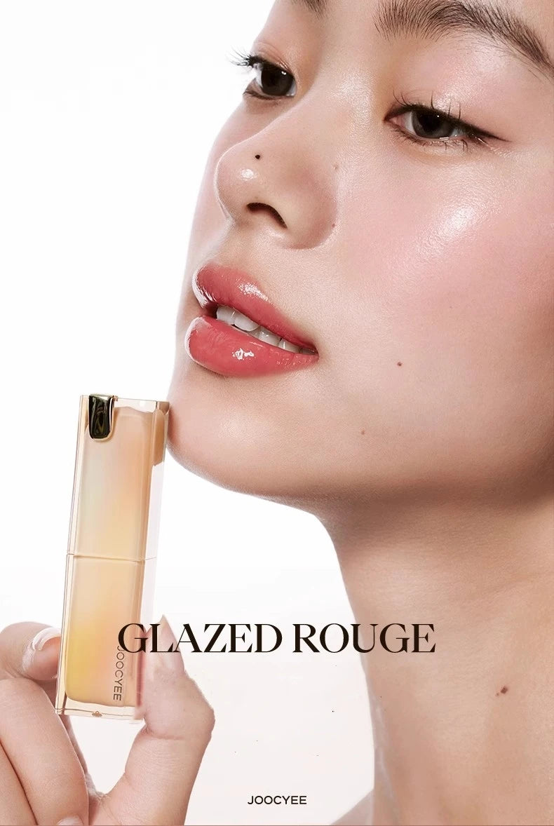 Joocyee Glazed Rouge Upgrade Crystal Frozen Film Version Moisturize Glass Lipstick Lip Makeup Smoky Longlasting Lipstick - Seprincess