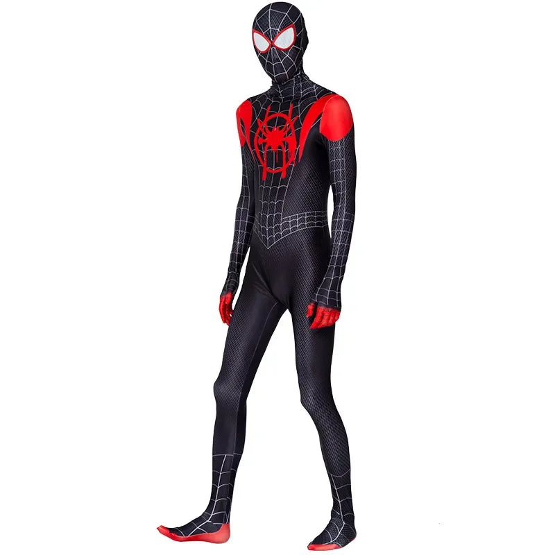 High Quality Superhero Spidermans Costume Bodysuit For Adult Spandex Zentai Halloween Party Cosplay Jumpsuit 3D Style - Seprincess