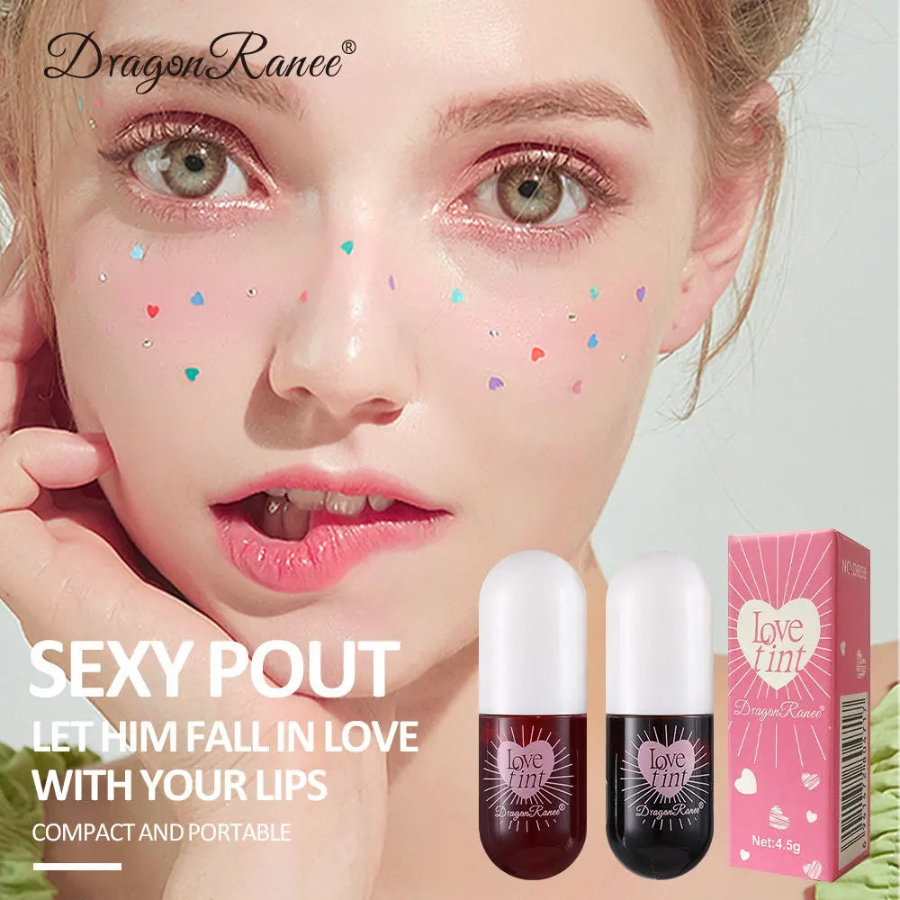 Dragonranee Lip Dye Liquid Lip Glaze Cute Waterproof Non-Stick Liquid Lipstick 6 Colors Available - Seprincess