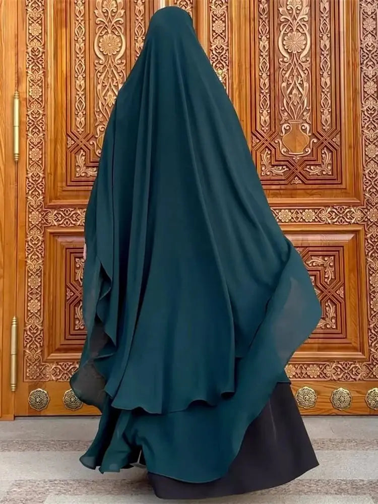 Ramadan Khimar Abaya Saudi Arabia Turkey Islam Muslim Hijab Dress Prayer Clothes Abayas For Women Kebaya Robe Femme Musulmane - Seprincess