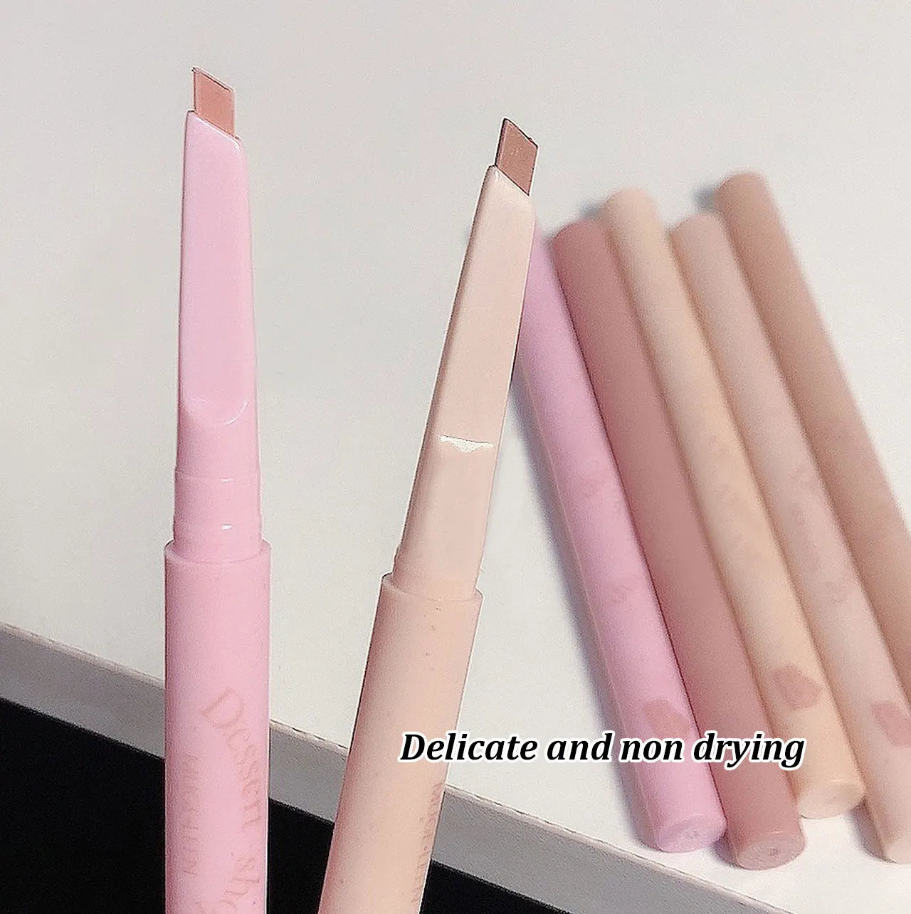 Dessert Lip Liner Automatic rotating waterproof lasting no color outline lip lipstick pen - Seprincess