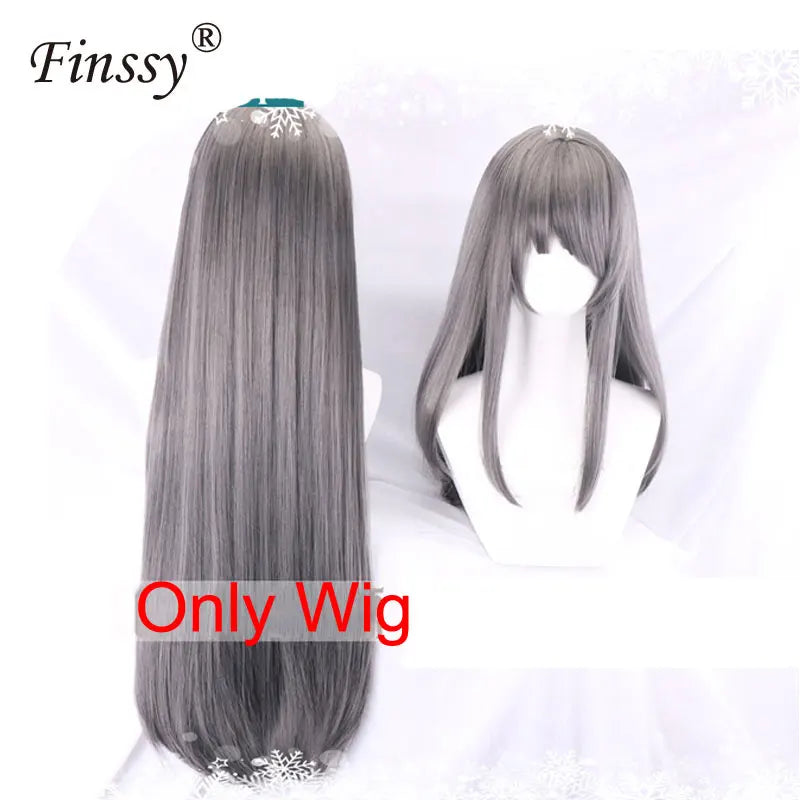 Sakurajima Mai Bunny Girl Cosplay Costume Halloween Adult Woman Senior Sister Cosplay Wig Clothes Size M/XL - Seprincess