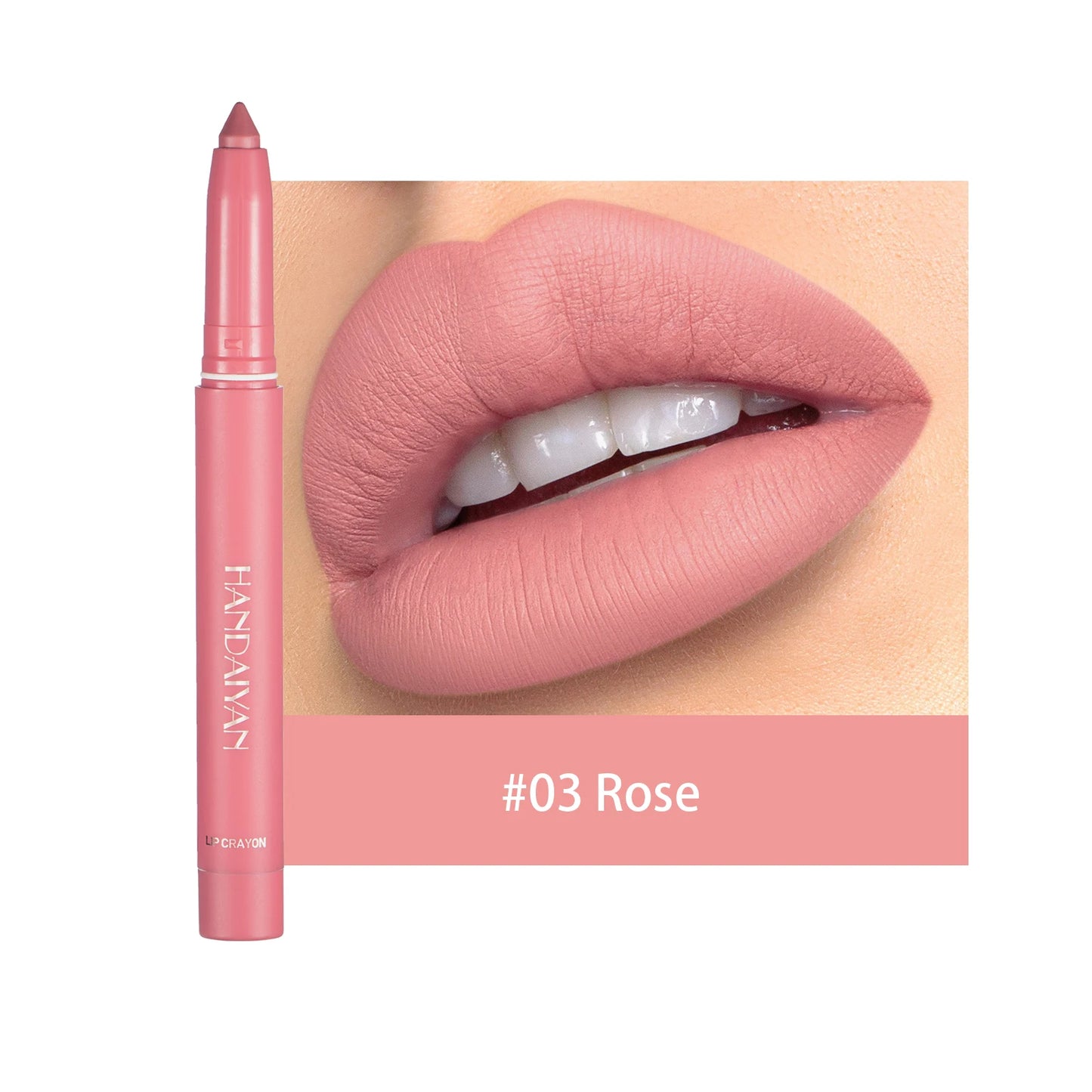 HANDAIYAN New Arrive Matte Lipstick Pencil Makeup Silky Velvet Lip Stick Pen Waterproof Nude Pink Red Lip Blam Make Up Cosmetics - Seprincess