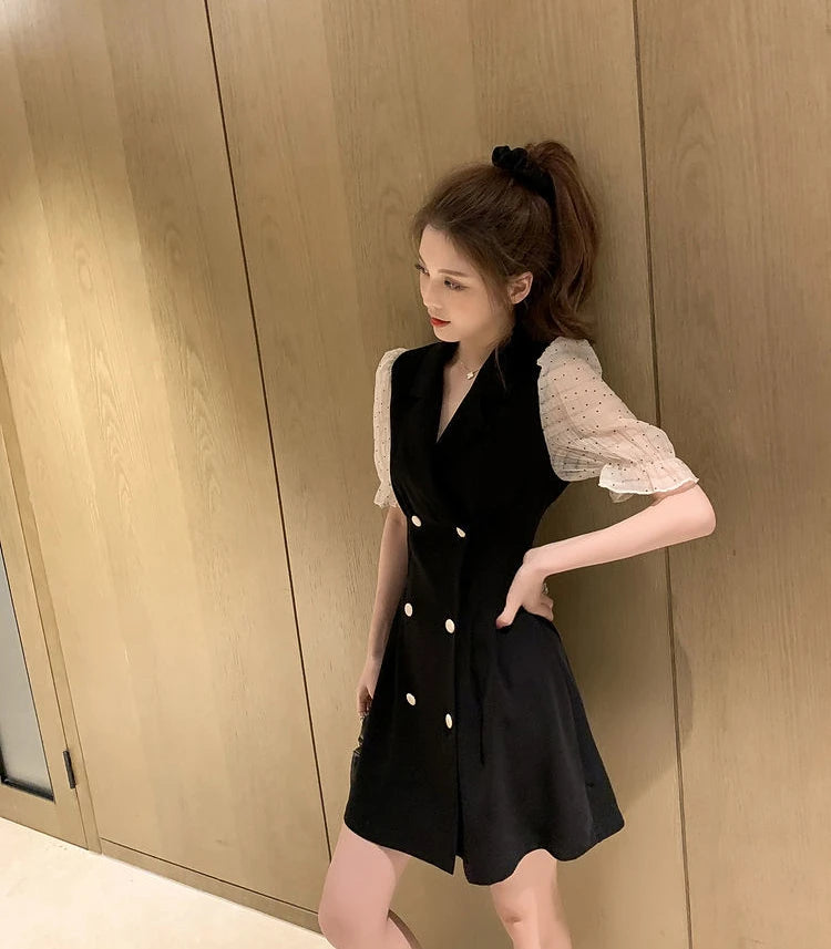 Clothes Mesh Dresses for Women 2024 Formal Occasion Blazer Holiday Woman Dress New Features of In Hot Fashion Sensual Sexy Loose - Seprincess