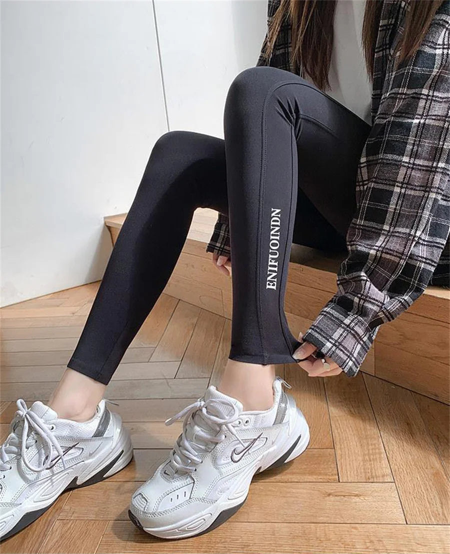 Casual Ankle-length Gym Legginsy Trousers Fashion Slim Yoga Leggings Pants Women New High Waist Seam Pencil Leggins Pantalones