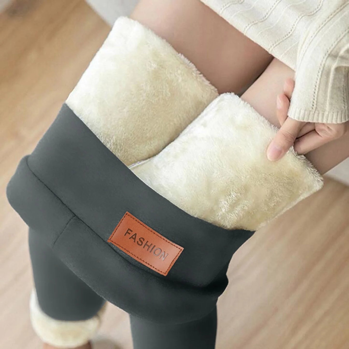 Ladies Pants Autumn Winter Warm Thick Tights Thermal Leggings Fleece Lined Pants Skinny Long Johns Warm Pantyhose For Women.