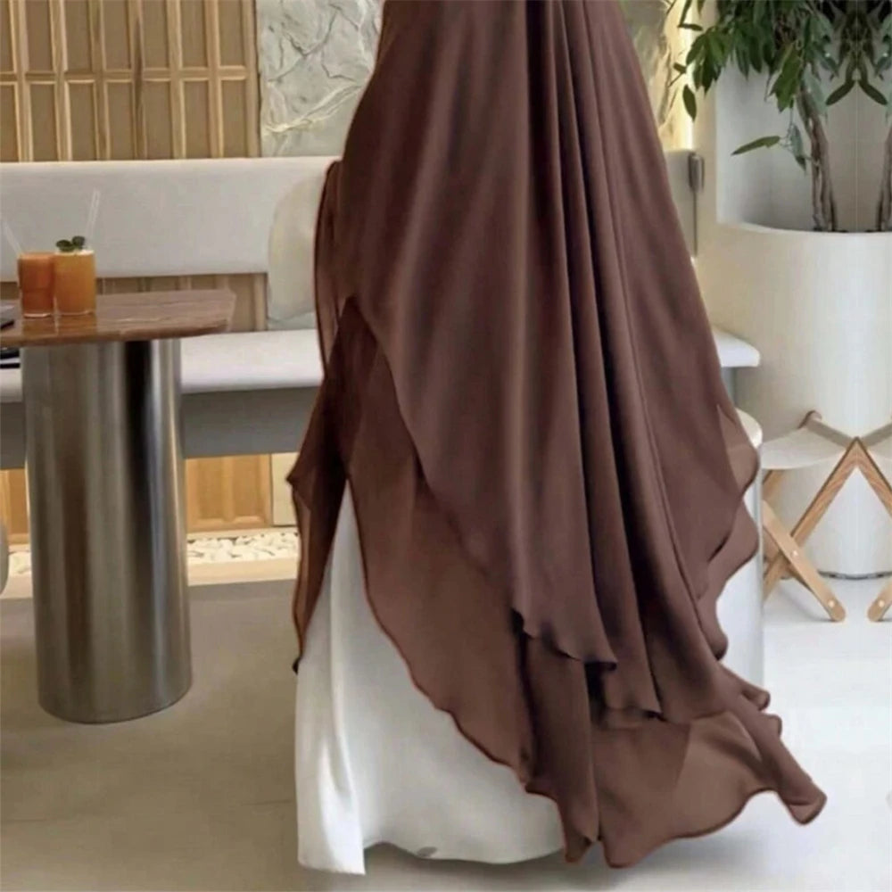 Ramadan Khimar Abaya Saudi Arabia Turkey Islam Muslim Hijab Dress Prayer Clothes Abayas For Women Kebaya Robe Femme Musulmane - Seprincess