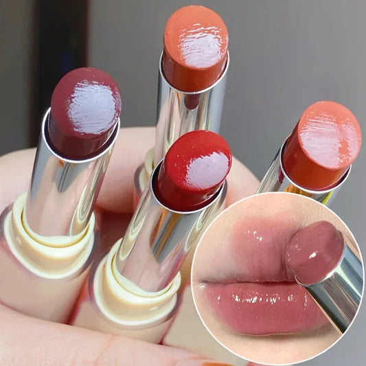 Jelly Mirror Lipstick 8 Color Plumping Long Lasting Non-stick Cup Moisturizing Crystal Lip Tint Water Light Lips Makeup Cosmetic - Seprincess