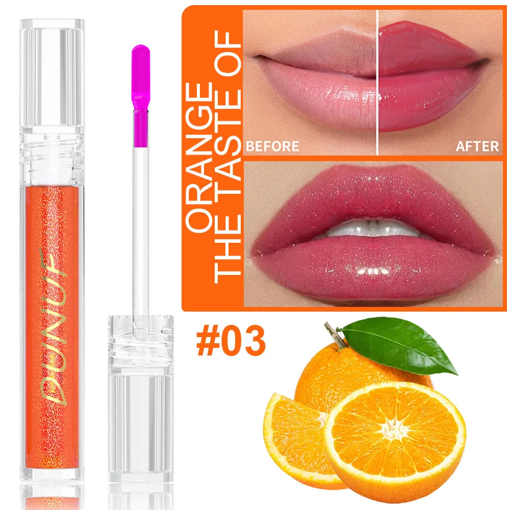 DUNUF Fruit Color-changing Long Lasting Nouritious Lipsticks Lip Gloss Make up Spring Moisturizing Lip Oil Makeup Free Shiping - Seprincess