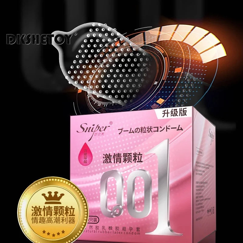 0.01 Ultra thin Condoms for man Pleasure Lubricated Penis sleeve delay ejaculation Dot g spot stimulator condom presevatives - Seprincess