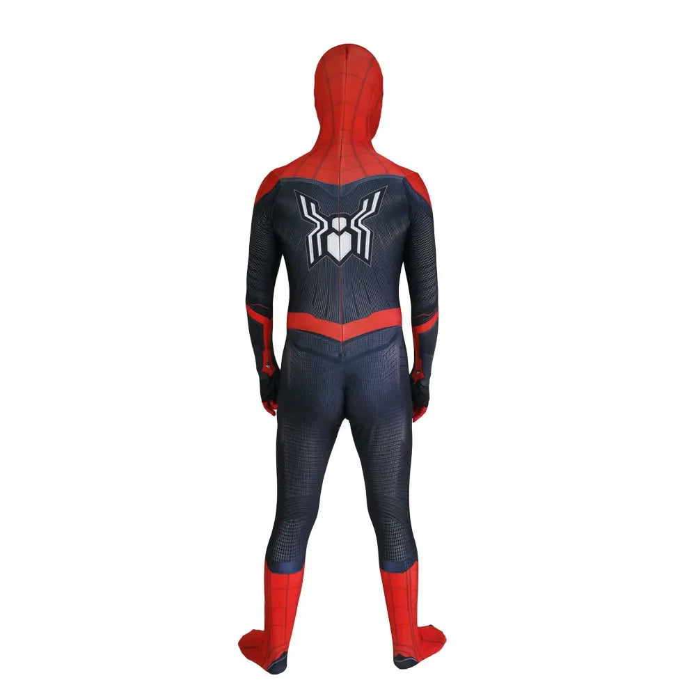 Adults Kids Halloween Far From Home Spiderman Cosplay Costume SuperHero Zentai Bodysuit Men Party Jumpsuit - Seprincess