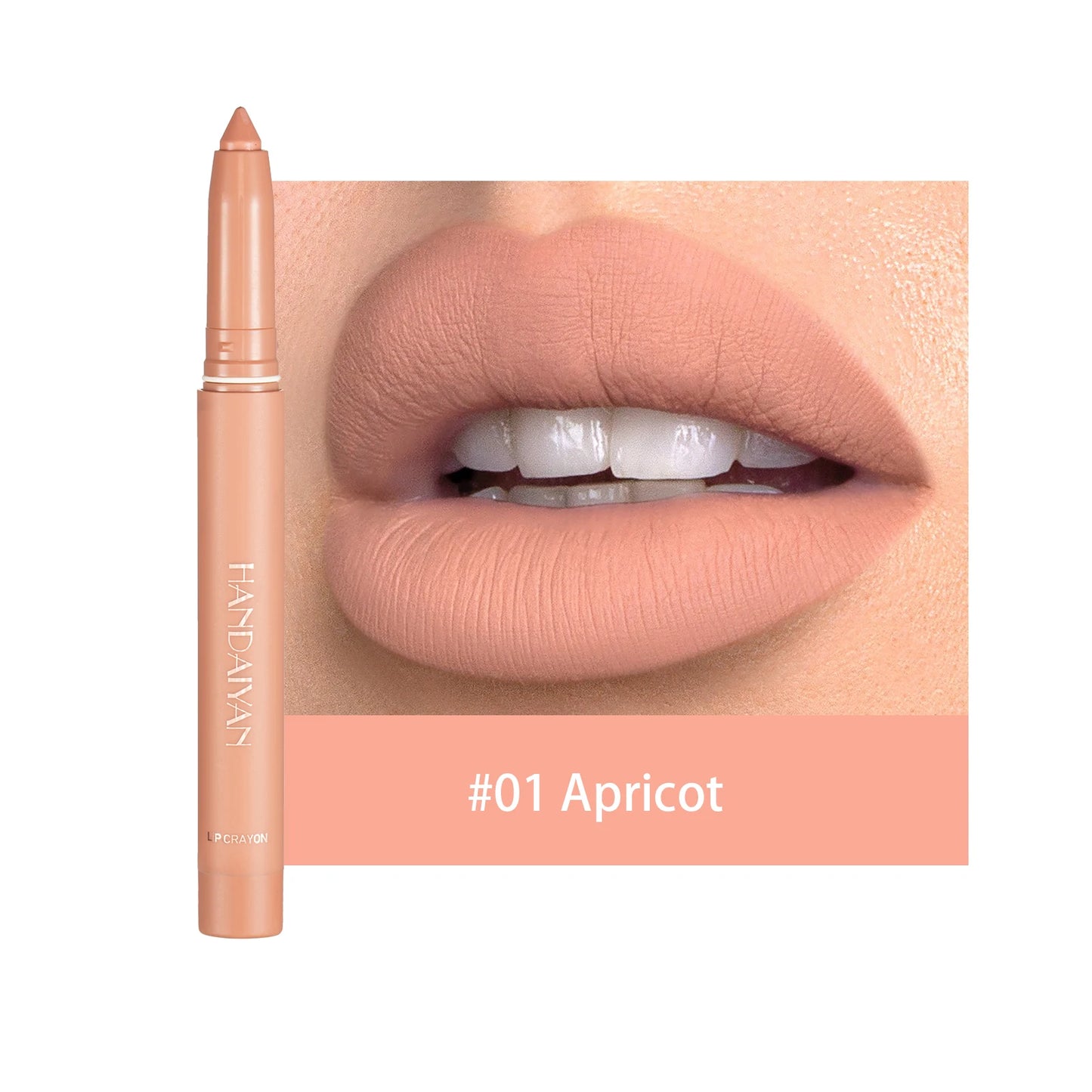 HANDAIYAN New Arrive Matte Lipstick Pencil Makeup Silky Velvet Lip Stick Pen Waterproof Nude Pink Red Lip Blam Make Up Cosmetics - Seprincess