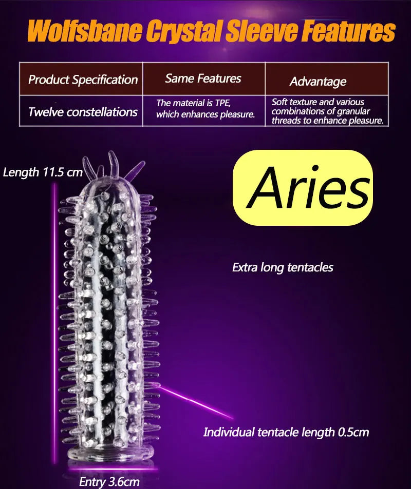 Spike Penis Sleeve Reusable Condoms Sex Toys for Men Delay Ejaculation Penis Sleeve Contraception Cock Ring Extender 남성전용기구 - Seprincess