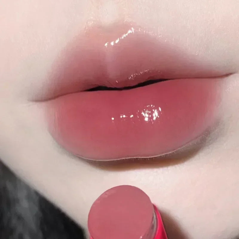 8 Colors Jelly Lipstick Moisturizing Mirror Water Light Solid Lip Gloss Glass Tea Red Brown Lip Glaze Tint Makeup Cosmetics New - Seprincess