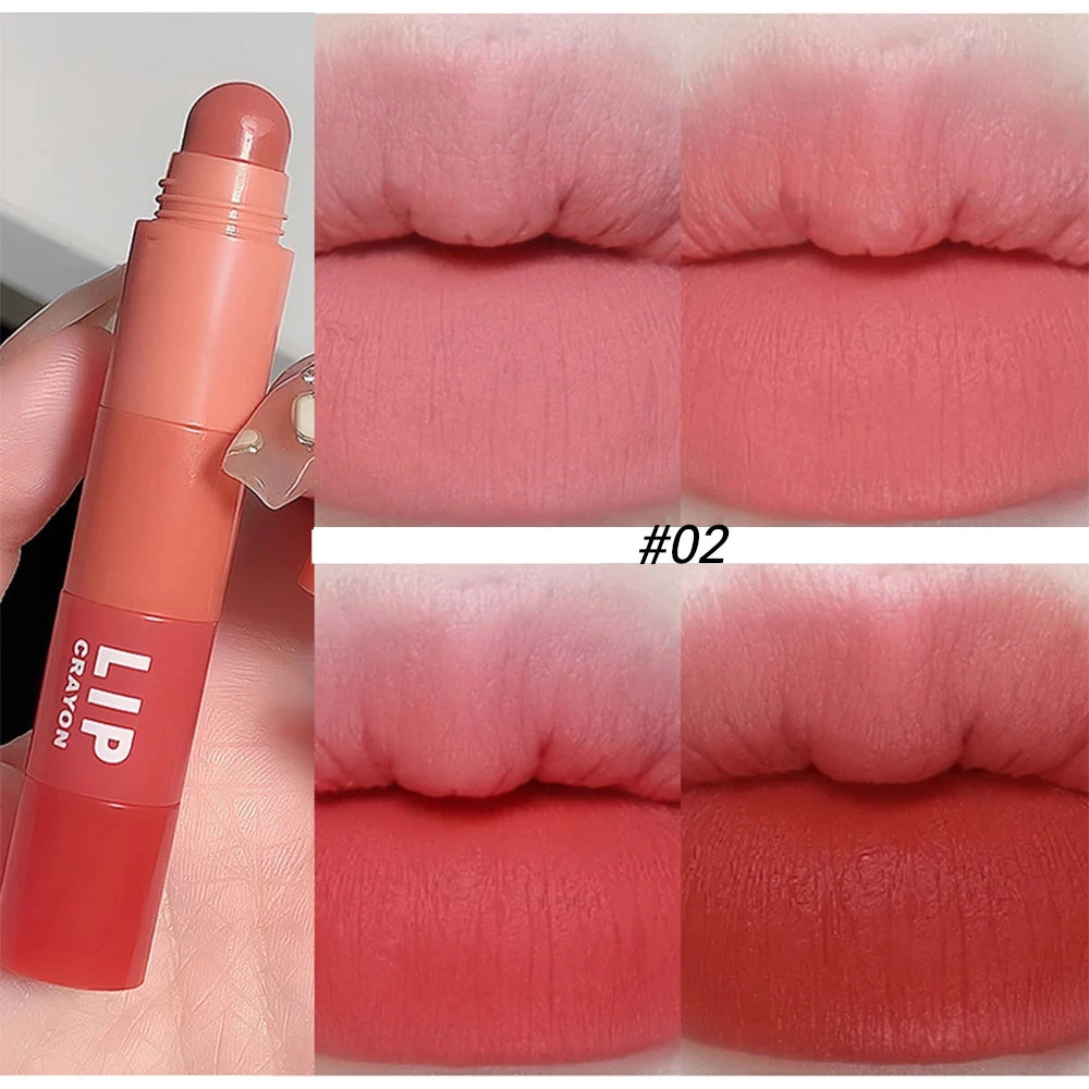 4 In 1 Matte Lipstick Pencil Kit Combo Velvet Sexy Red Lip Tint Non-stick Cup Multicolour Lipstick Pen Makeup Lips Cosmetic Set - Seprincess