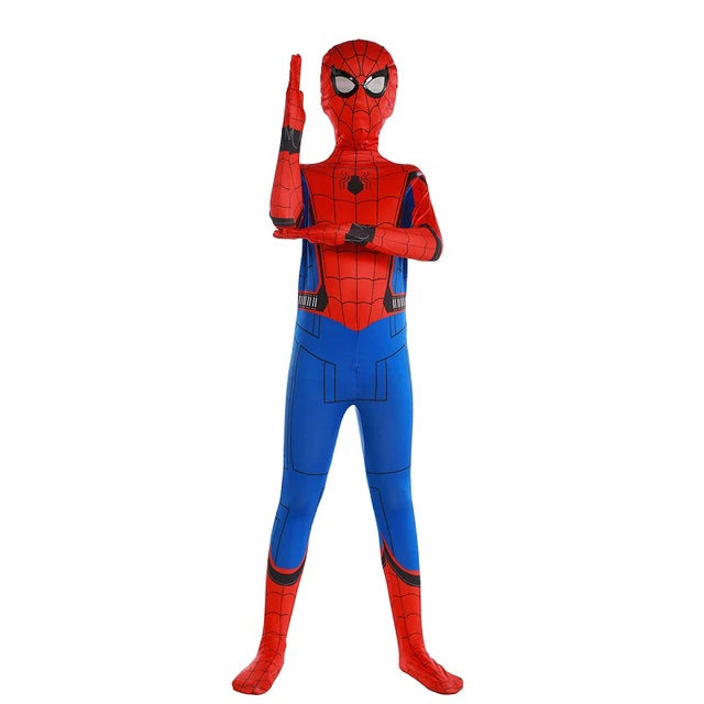 New Miles Morales Far From Home Cosplay Costume Zentai Spiderman Costume Superhero Bodysuit Spandex Suit for Kids Custom Made - Seprincess