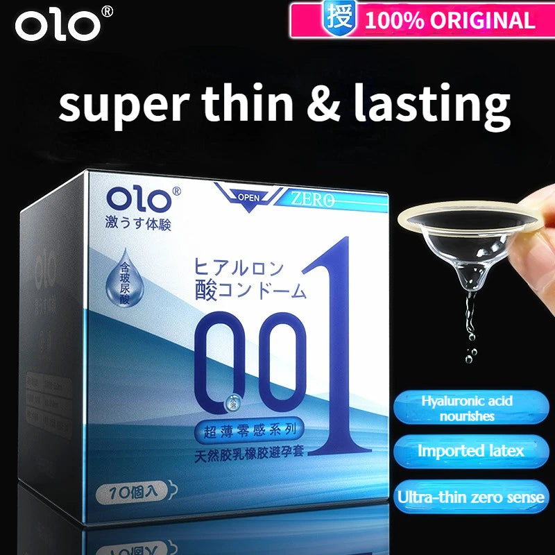 0.01 Super Ultra Thin Condoms for men Ejaculation delay Lubricated Penis Sleeve long-lasting Condone Intimate Good Sex Products - Seprincess