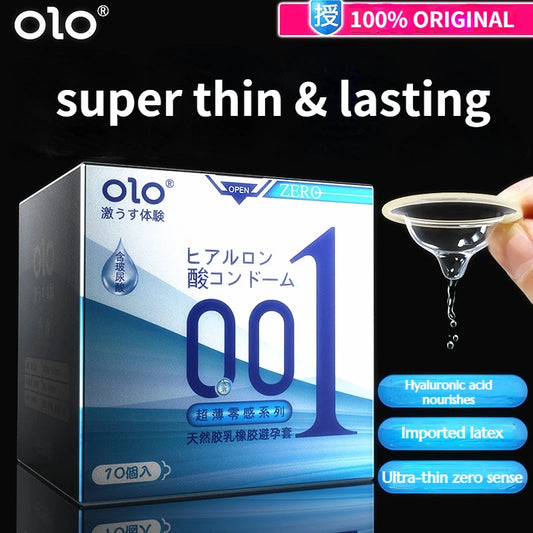 0.01 Super Ultra Thin Condoms for men Ejaculation delay Lubricated Penis Sleeve long-lasting Condone Intimate Good Sex Products - Seprincess