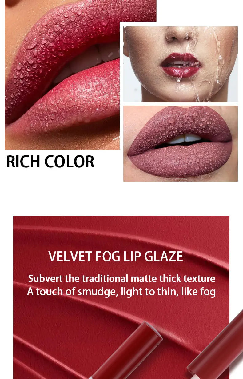 Holiday Gift Box 6PC/Set Matte Velvet Lip Gloss Waterproof Moisturizing Long-lasting Liquid Lipstick - Seprincess