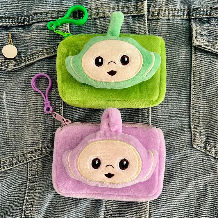 Anime Teletubbies Coin Purse Cartoon Cartoon Cute Children's Portable Mini Storage Bags Kawaii Creative Headphone Bag Kids Gifts - Seprincess