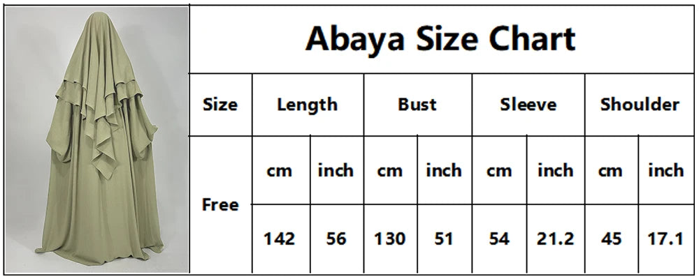 Abaya Khimar Set 2 Piece Jazz Crepe Balloon Sleeve Muslim Dress Women Dubai Luxury Wholesale Prayer Jilbab Islamic Clothing - Seprincess