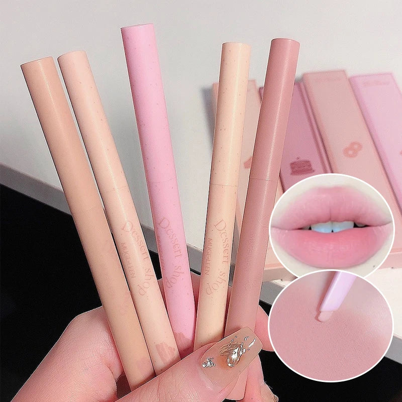 Dessert Lip Liner Automatic rotating waterproof lasting no color outline lip lipstick pen - Seprincess