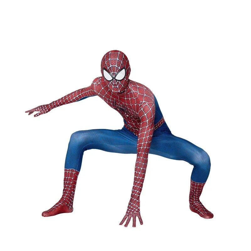 High Quality Superhero Spidermans Costume Bodysuit For Adult Spandex Zentai Halloween Party Cosplay Jumpsuit 3D Style - Seprincess