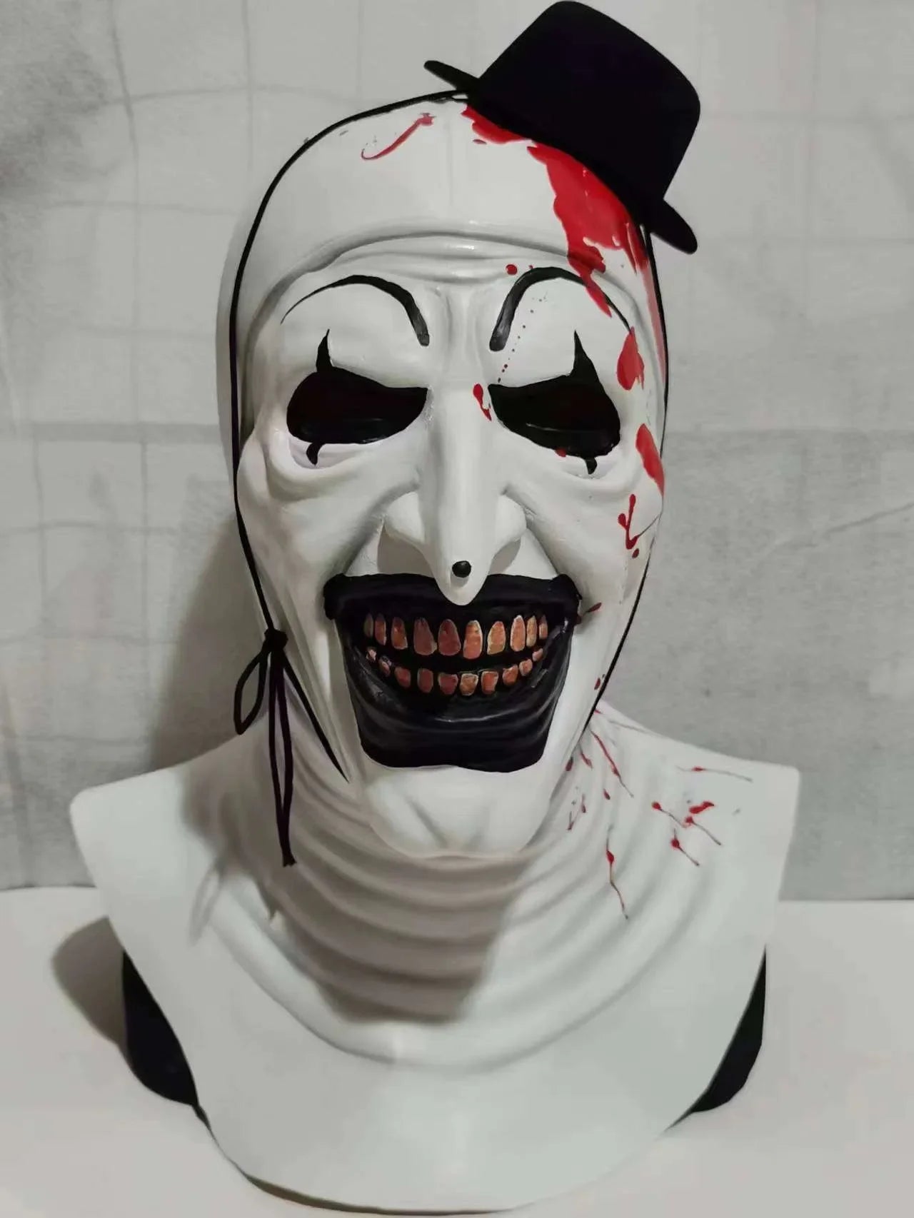 Art The Clown Cosplay Movie Terrifier 2 Art The Clown Cosplay Costume Jumpsuit Mask Halloween Costumes Mask for Men Women - Seprincess