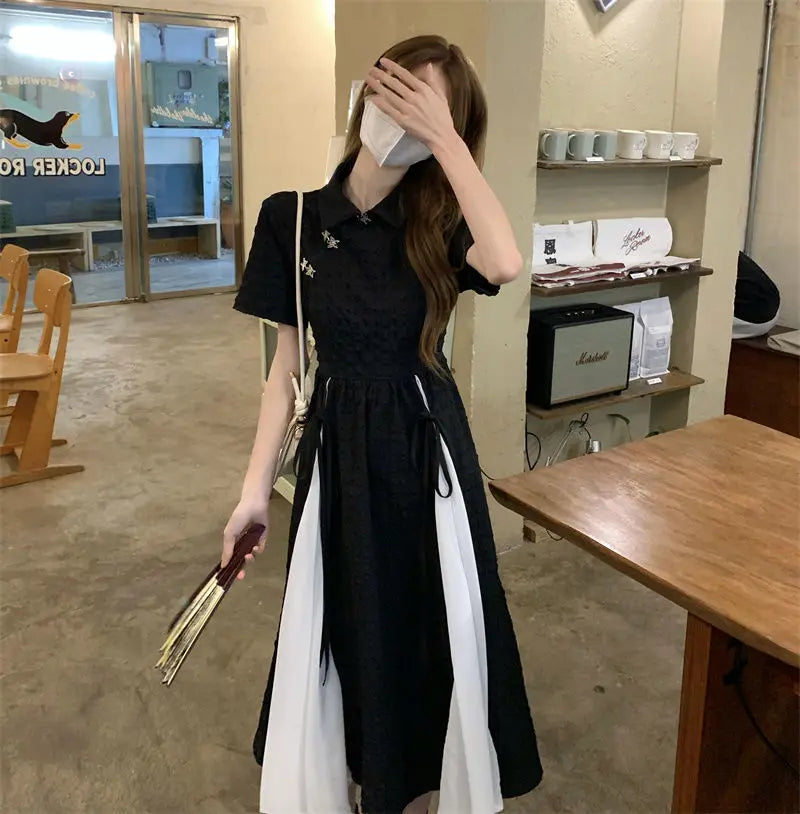 Qipao Women Summer 2023 New Design Summer Cheongsam Vintage Length High-end Short Sleeve Cheongsams Dress Modern - Seprincess